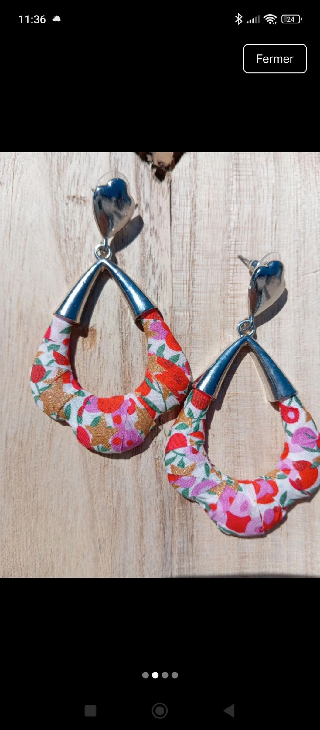 Boucles d'oreilles liberty 